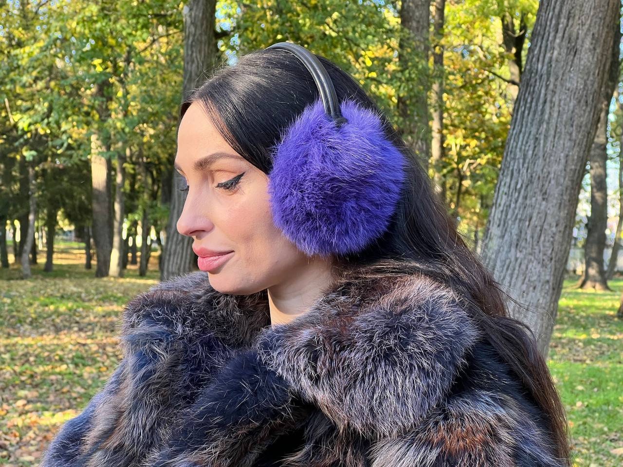 00s archive l.g.b. fur earmuffs y2k 耳当て Folding Eco Fur Earmuffs – axes femme from JAPAN