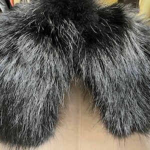 Real Raccoon Fur Trim Hood Furry Stripe for Jacket - Etsy