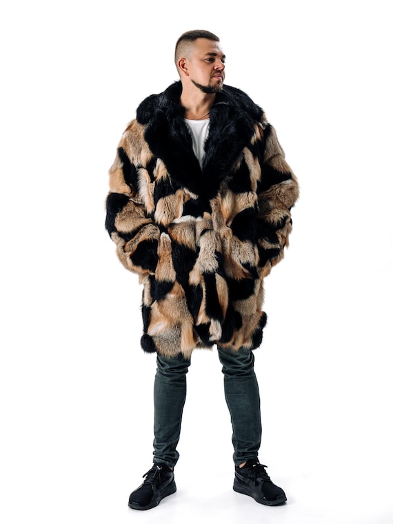 Men's Real Fur Coat for Winter I Fox Fur Jacket