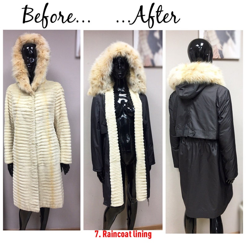 Restyle vintage fur coat service Remodeling fur Upcycled Etsy