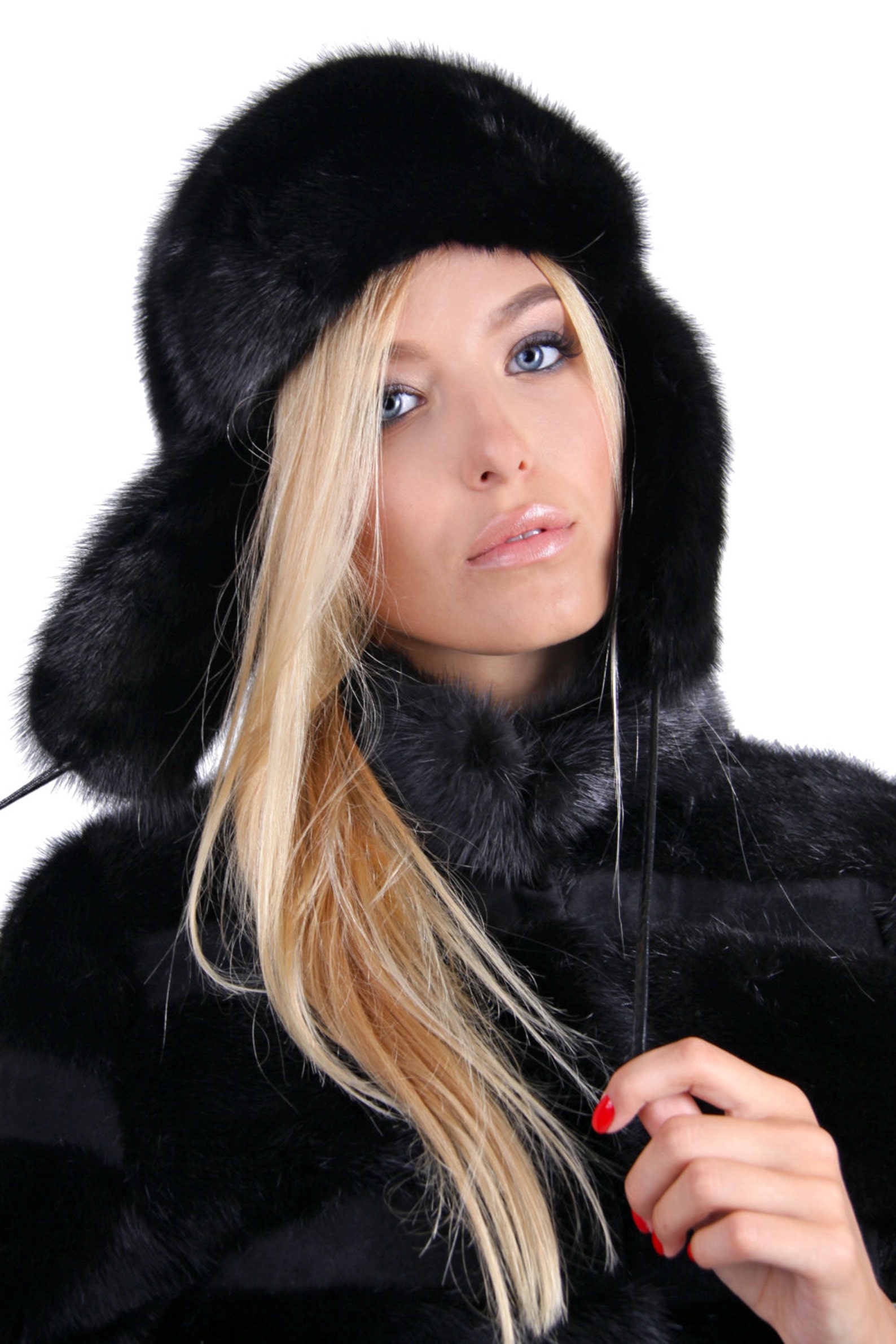 Mink Fur Hat With Ear Flaps Ushanka Russian Hats Womens Fur - Etsy