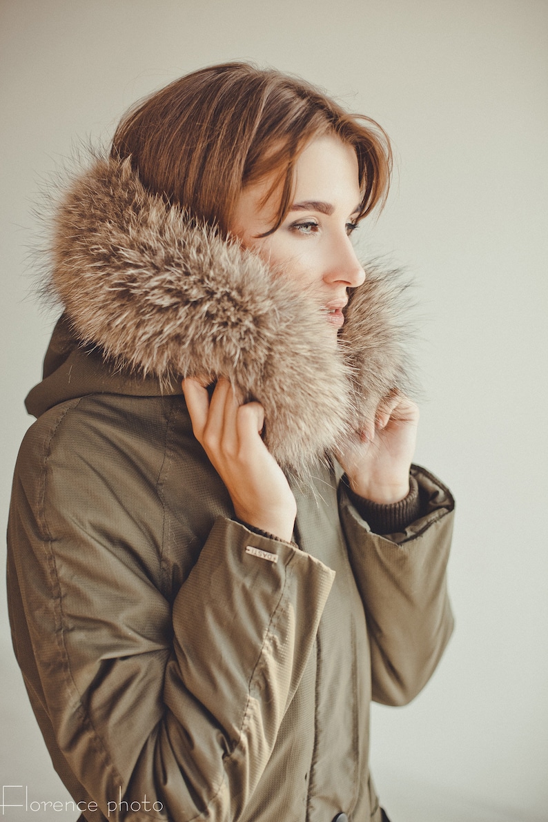 adding fur trim to a hood