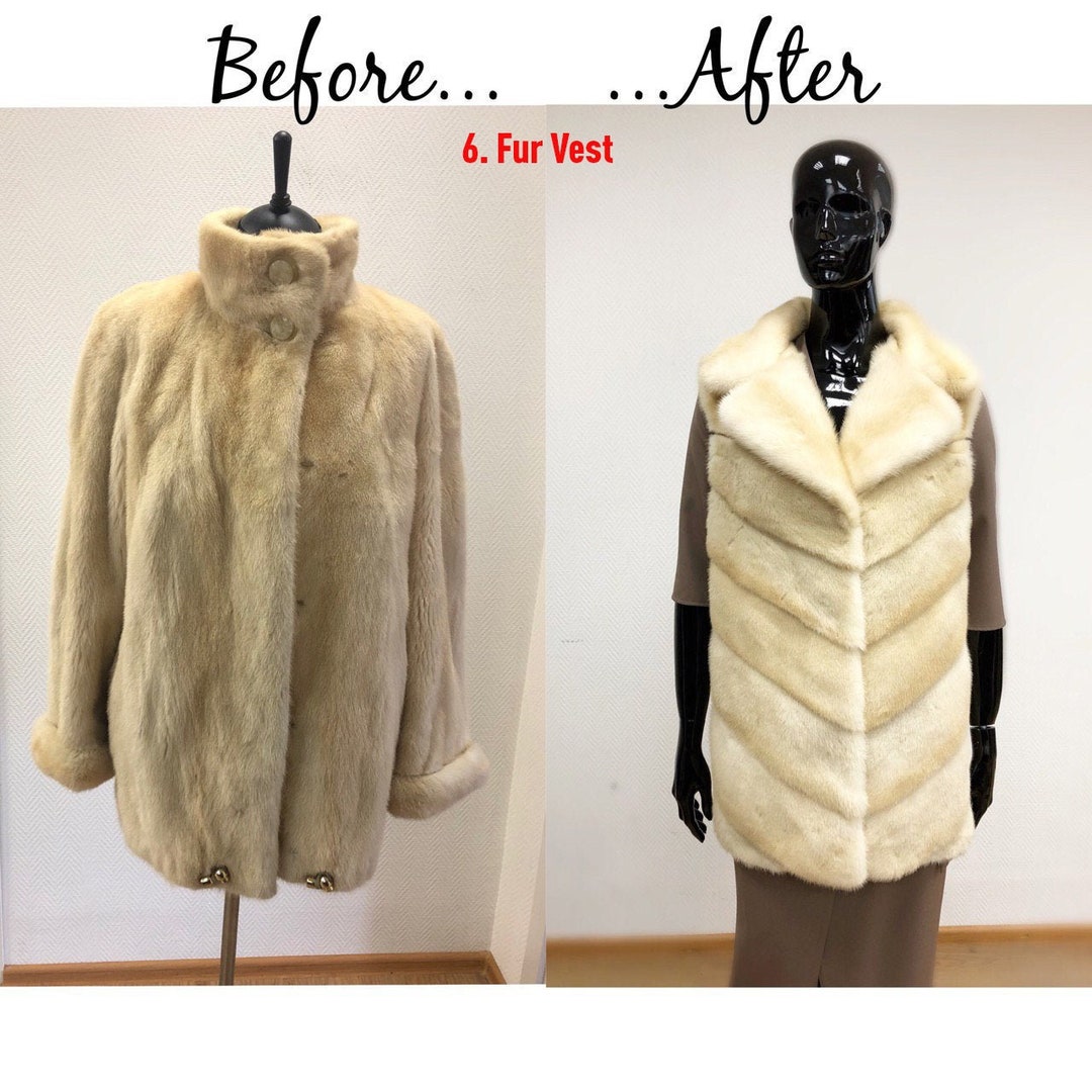 Restyle Your Fur Coat Unique Service Vintage Fur Jacket Remodeling Fur