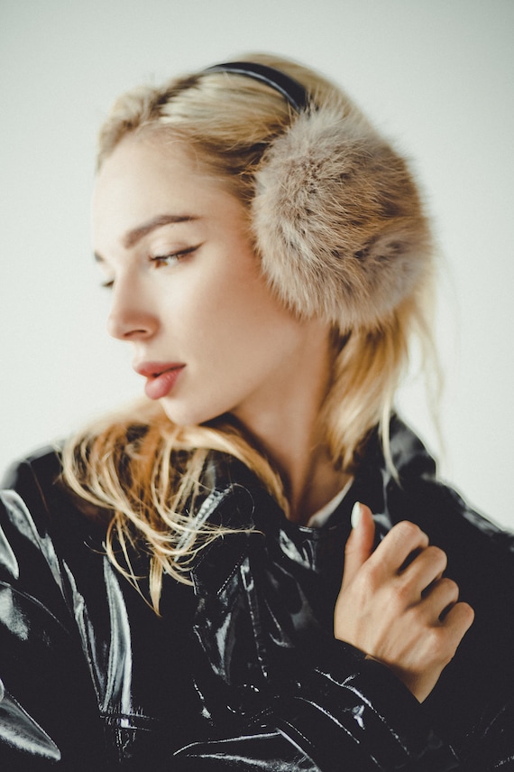 Real Fur Earmuffs Winter Ear Muffs Womens Ear Warmer Marten Fur Earmuffs -   Canada