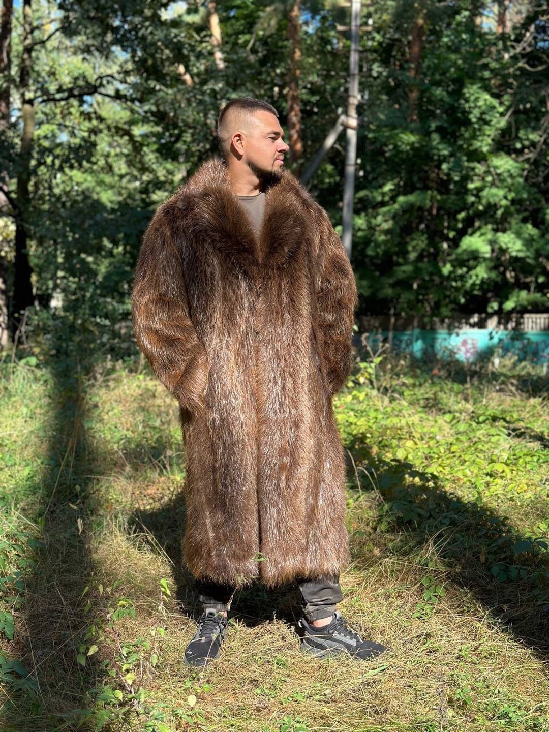 Fox Fur Coat Brauner Pelzmantel Braune Pelzjacke Gucci Pelzjacke
