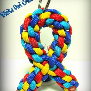 Autism Awareness Ribbon Key chain