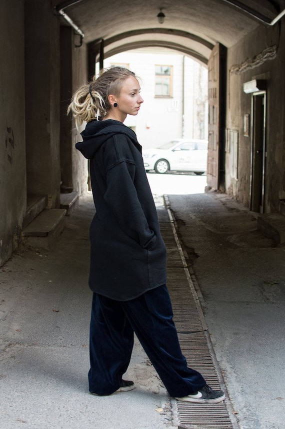 Noir grande capuche capuche Sweat à capuche capuche pour homme, femme, noir surdimensionné zip Sweat à capuche noir long à capuche veste avec poches, Sweat à capuche, vêtements gothique aa1883 Noir grande capuche capuche Sweat à capuche capuche pour homme, femme, noir surdimensionné zip Sweat à capuche noir long à capuche veste avec poches, Sweat à capuche, vêtements gothique aa1883
