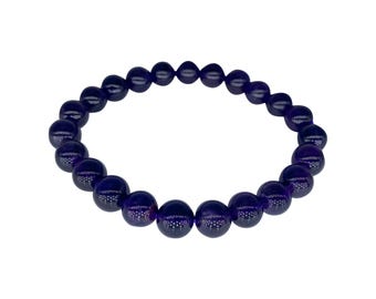 Amethyst Gemstone Stretch Bracelet