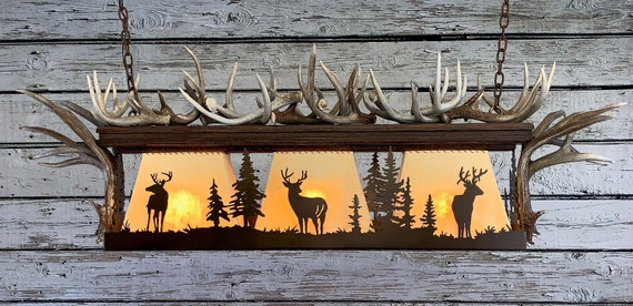 antler pool table light