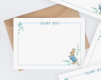 Beatrix Potter Peter Rabbit Note Cards Thank You Cards Postcards- Pack of 10 with Envelopes