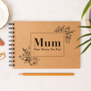 Mum Gift Ideas, Mothers Day, Mom, Mum Scrapbook, Mother, Memory Record Keepsake Book Journal Birthday Gift For Mum, Mum to be gift, Keepsake