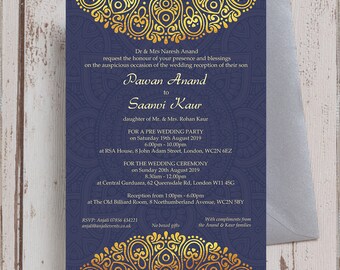 mehndi invitation etsy