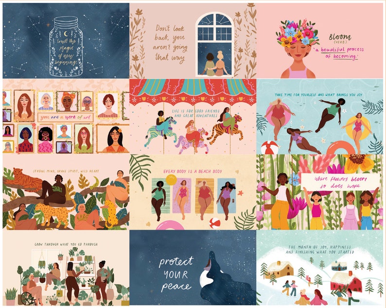 Women's Empowerment Calendar 2023 Women Supporting Women Etsy UK
