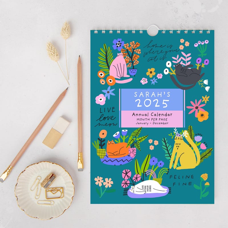 Cat Calendars 2025 Etsy