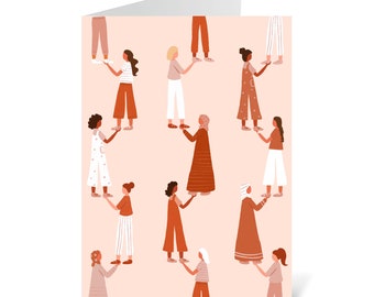 Uplifting Women Greetings Card, New Chapter, Well Done, You've got this, Girl Power, Empowering, Supportive, Work together