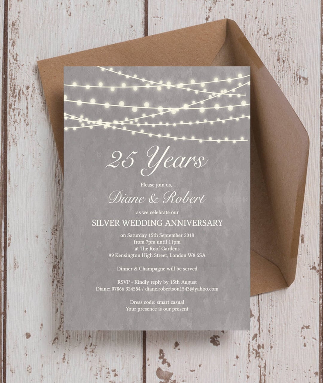 25th wedding hot sale anniversary dress code