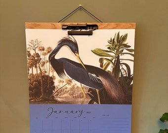 Wooden Calendar Hanger, Calendar Hanger for your Office, Lever Clip Picture Hanger, Print holder, Hanger for Your own Prints