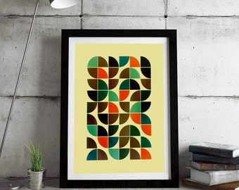 Printable Mid Century Modern art, Abstract art, Minimalist art, Printable art, Geometric art, Scandinavian art, Modernist art, Home Decor