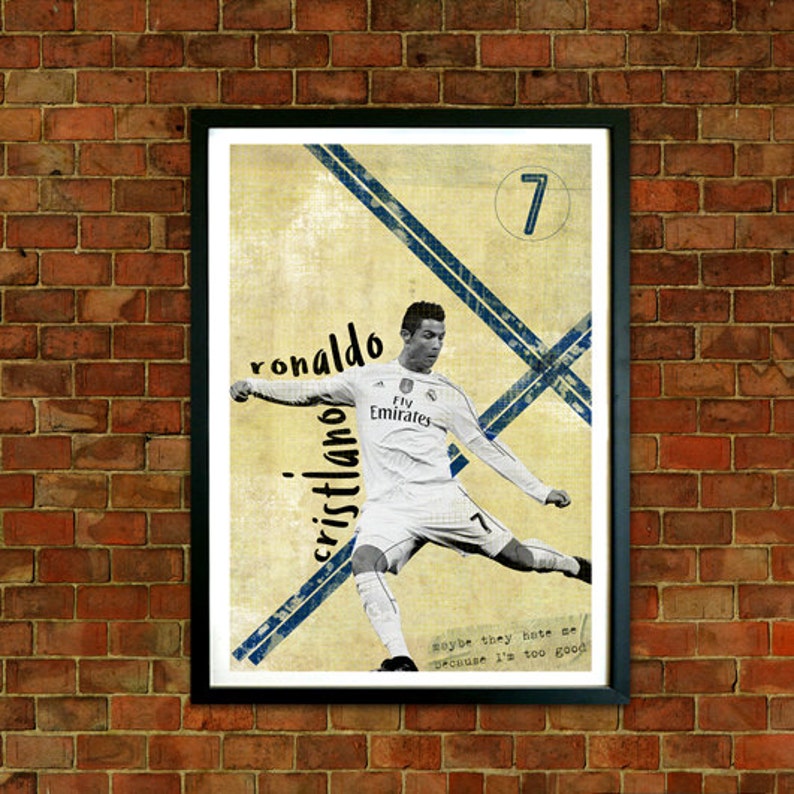 CRISTIANO RONALDO Real Madrid FC Wall Art Photo Print Poster A3 A4