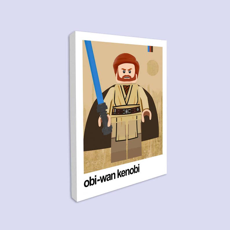 Star Wars Gift Obi Wan Kenobi Stretched Canvas print Star