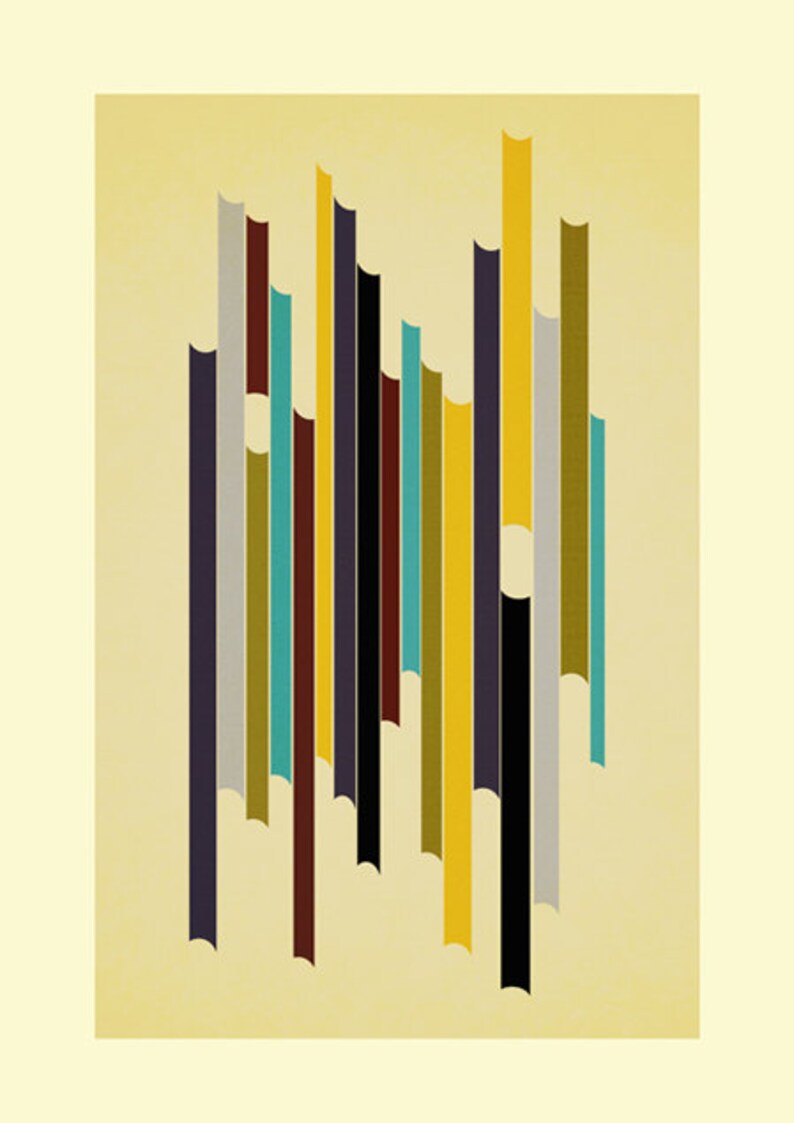 Printable Mid Century Modern Art Abstract Art Minimalist Etsy