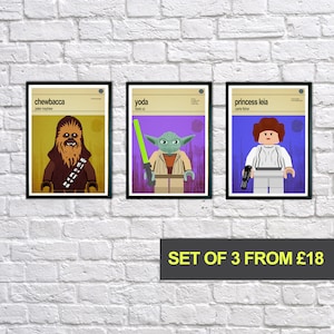 Star Wars prints, Set of 3 prints, Boys Bedroom Art, Childrens Bedroom Art, Nursery Pictures, Kids Wall Art, Nursery Wall Art, Star Wars Art