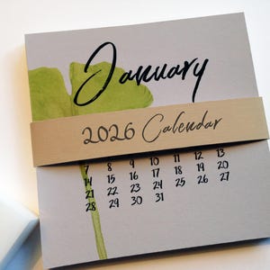 2026 Calendar Refill, Floral Desk Calendar, 2026 Botanical Calendar, Desk Accessories, Gift for Her, Stocking Gift, Secret Santa Gift