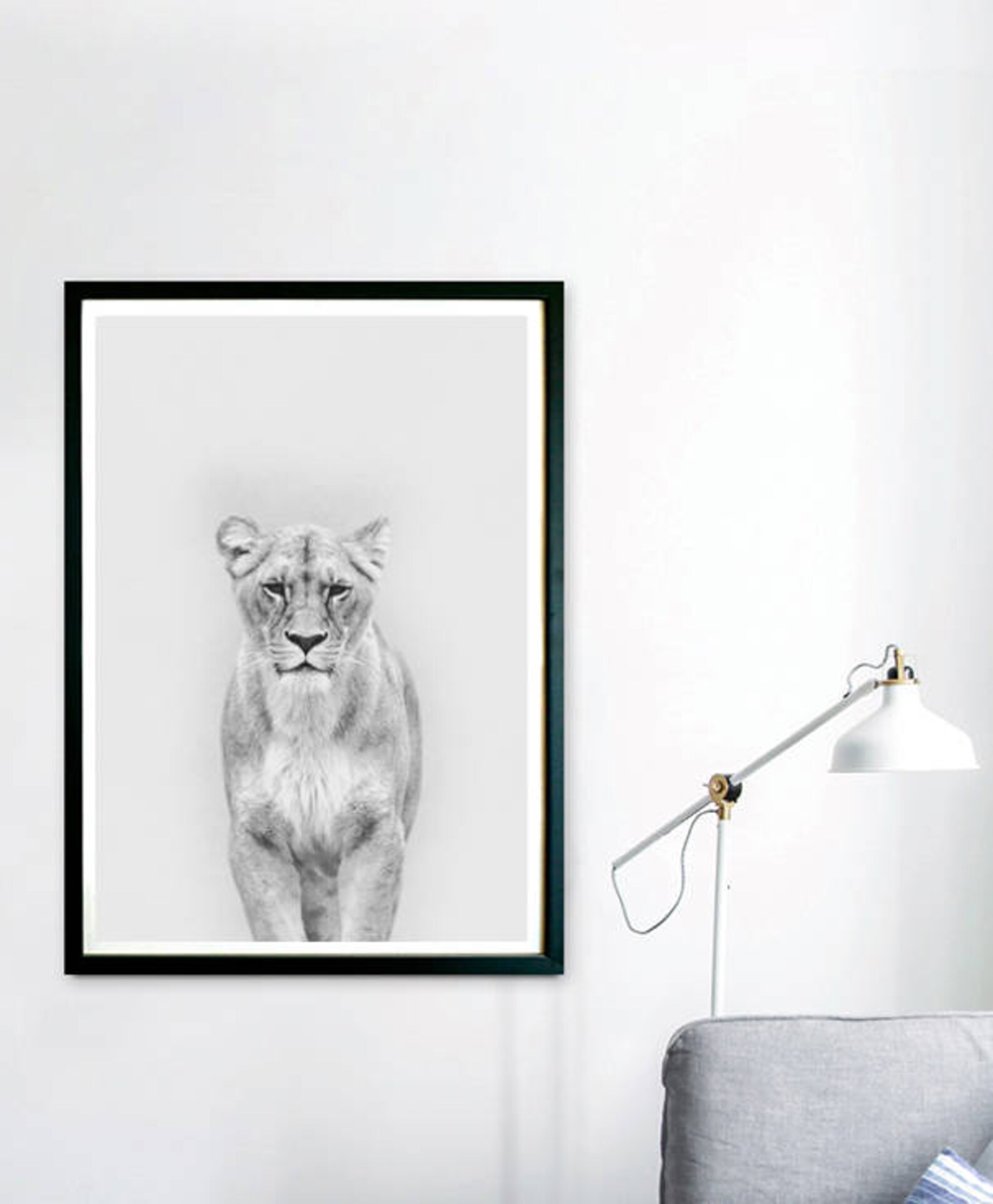 Animal Print Canvas Print Nursery Wall Art Wildlife Art Etsy UK