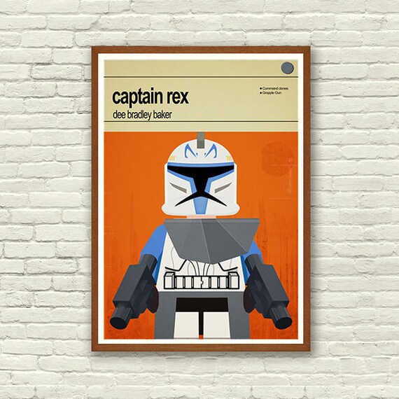 Star Wars Print Captain Rex Poster Kids Room Decor Jungen Wandkunst Superhelden Wand Kunst Kinder Schlafzimmer Kunst Star Wars Poster