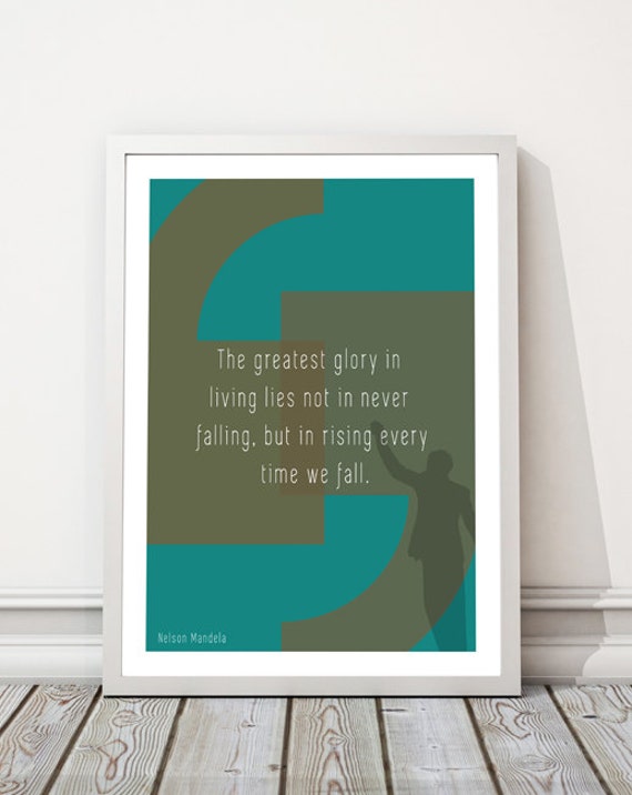 Printable Quote Nelson Mandela Quote Inspirational | Etsy
