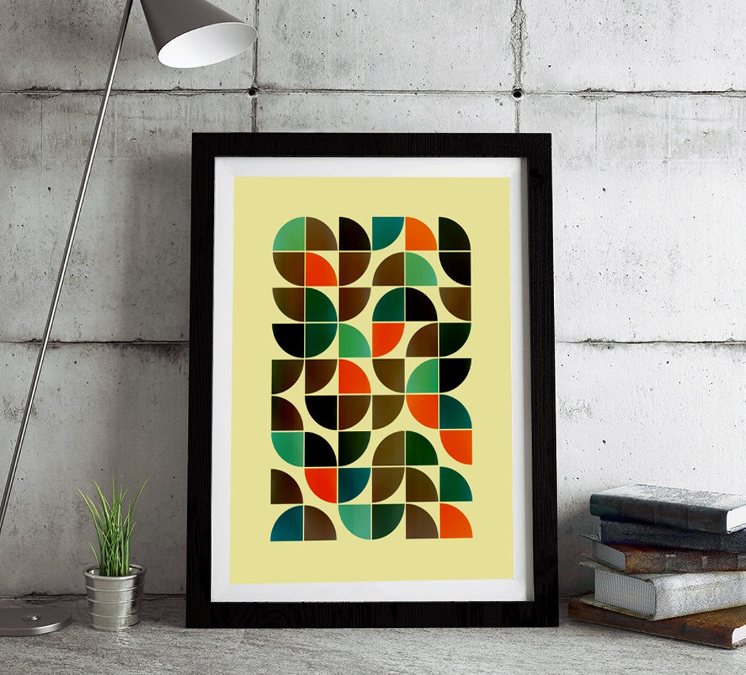 Framed Print - Mid Century Modern, Abstract Art, Minimalist Art ...