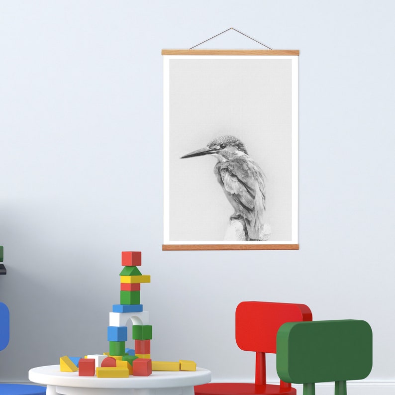 Nursery Wall Art and Wooden Hanger Canvas Print of Etsy