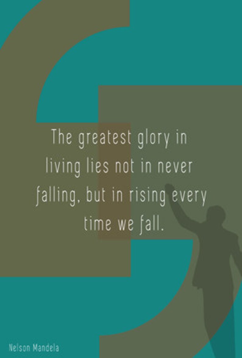 Printable Quote Nelson Mandela Quote Inspirational | Etsy