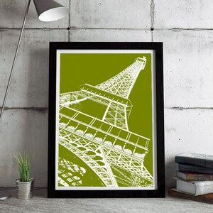 Eiffel Tower print - Litho styled print of the Eiffel Tower - Paris, Wall Decor, Wall Print, Home decor, Paris Architecture, Paris Wall Art