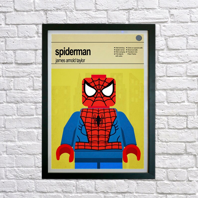 Superhero Wall Art Prints Superhero Poster for Boys Bedroom Etsy