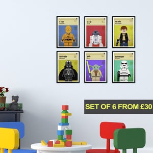 Star Wars Character Art Prints: Set of 6