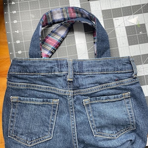 Custom bag made from repurposed jeans zdjęcie 5