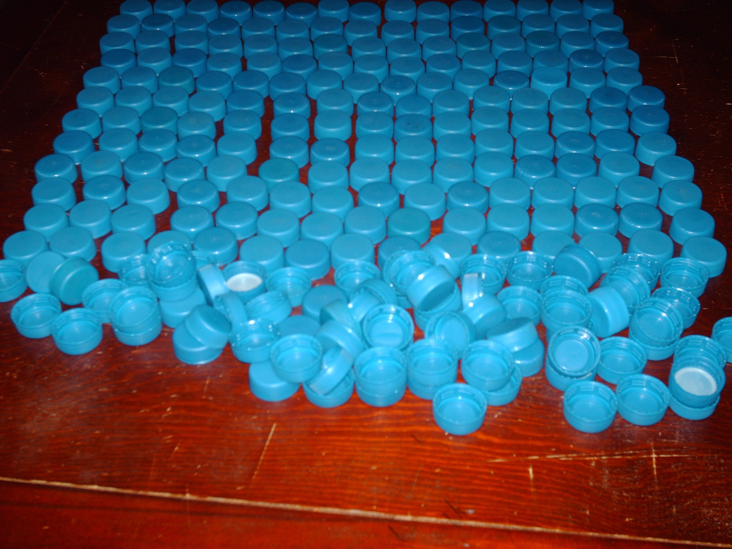 300 Dark Blue Plastic Bottle Caps Lids Tops Art & Craft Etsy