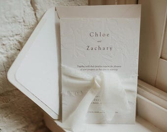 floral press wedding invitations