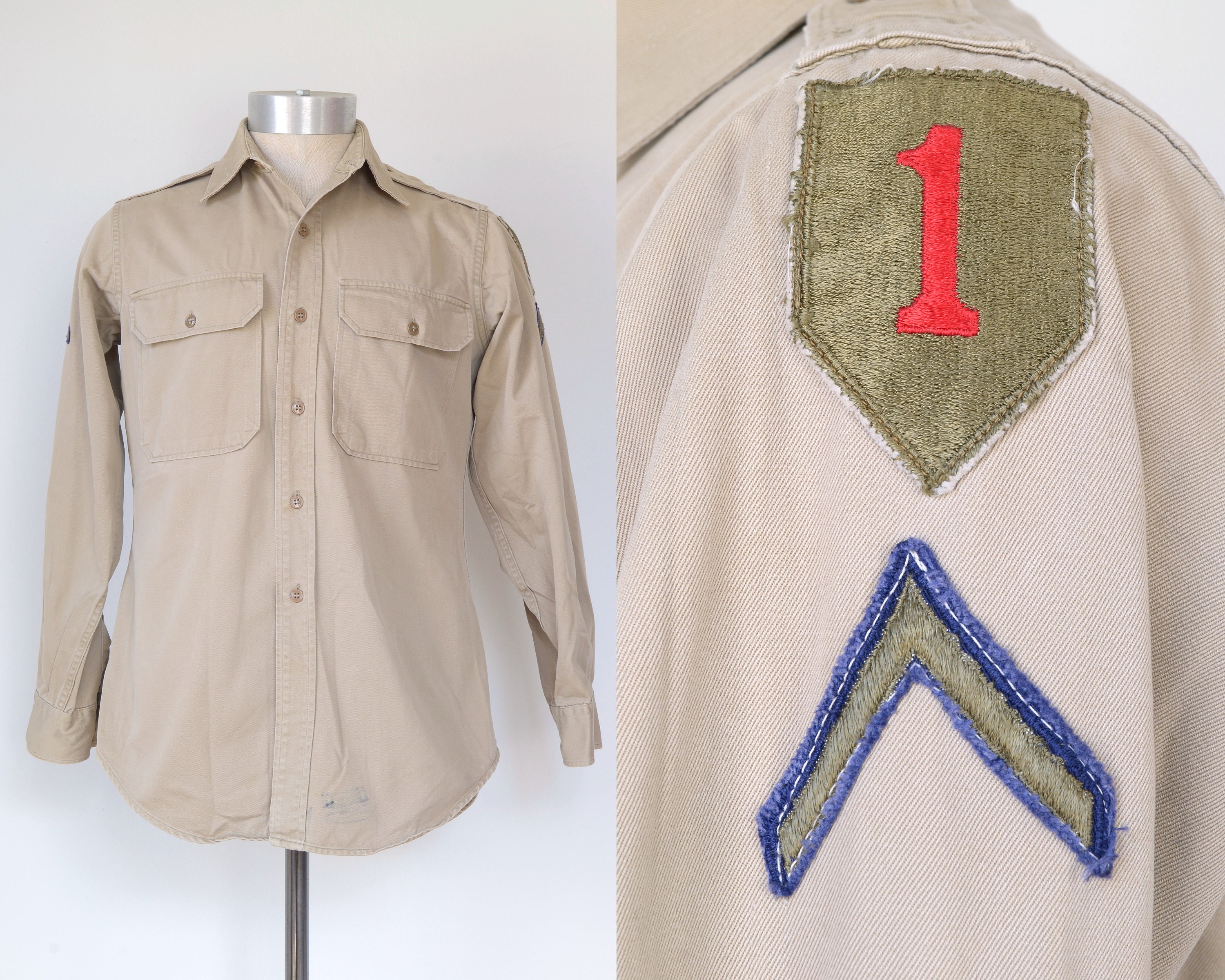 Vintage 1940s || 'the Fighting First' || WWII- or Occupation Vintage 1940s || 'the Fighting First' || WWII- or Occupation