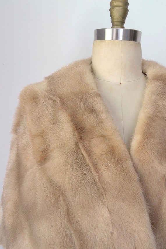 Vintage 1960s || 'Marilyn' || Blonde Mink Fur Shr… - image 6