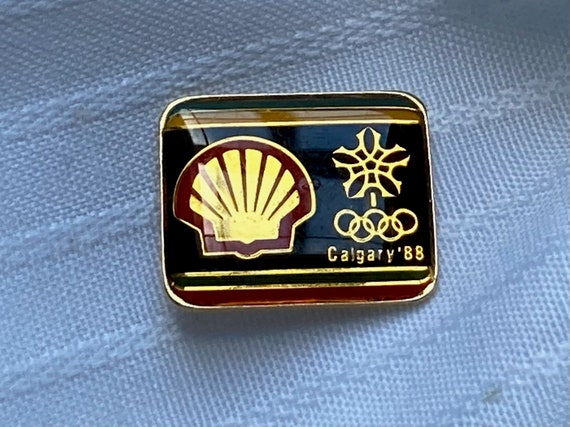 Vintage 1988 Calgary Olympic Games Sponsor Enamel… - image 1