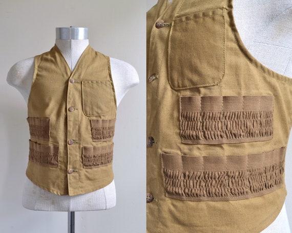Vintage 1940s-50s || 'Duck Season' || Tan Canvas S
