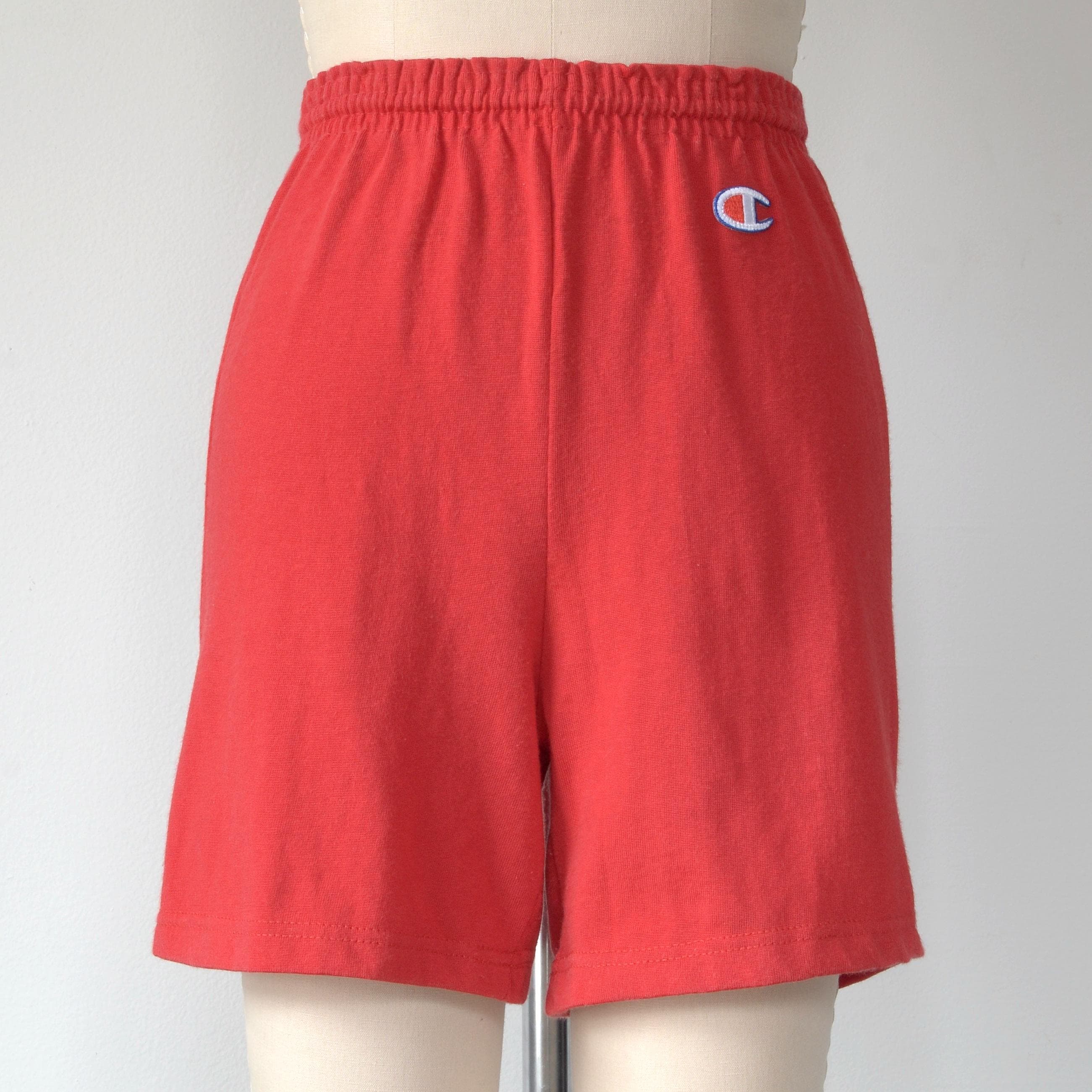 Short De Course Vintage Le Coq Sportif - Femme, Taille S (36), Rouge, Années 70