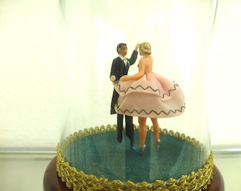 Vintage Swiss Reuge Dancing Ballerina Music Box Automaton Fully Cleaned And Serviced Works Beautifully (Watch The Video)