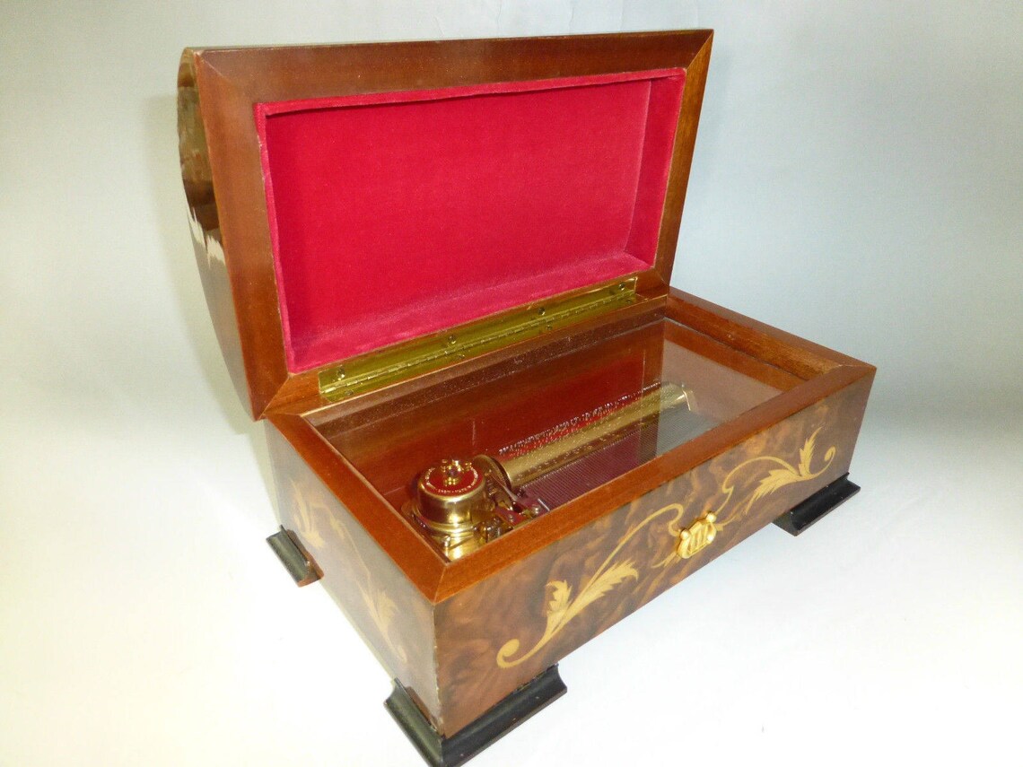 Vintage Swiss Reuge Music Box 72 Key Plays Rare to Find 3 Etsy