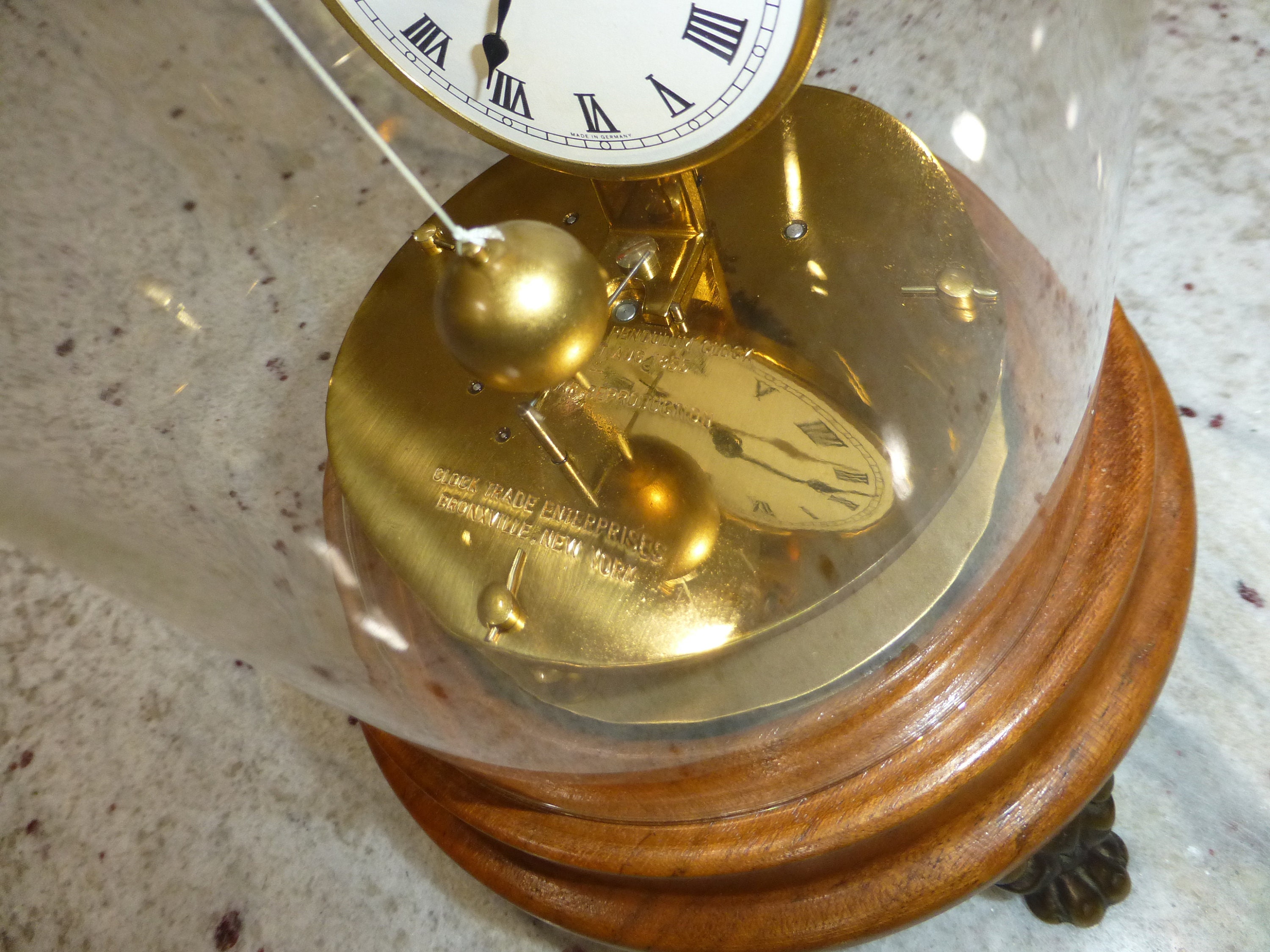 Vintage Briggs Rotary Pendulum Flying Ball Clock Germany Brass Etsy