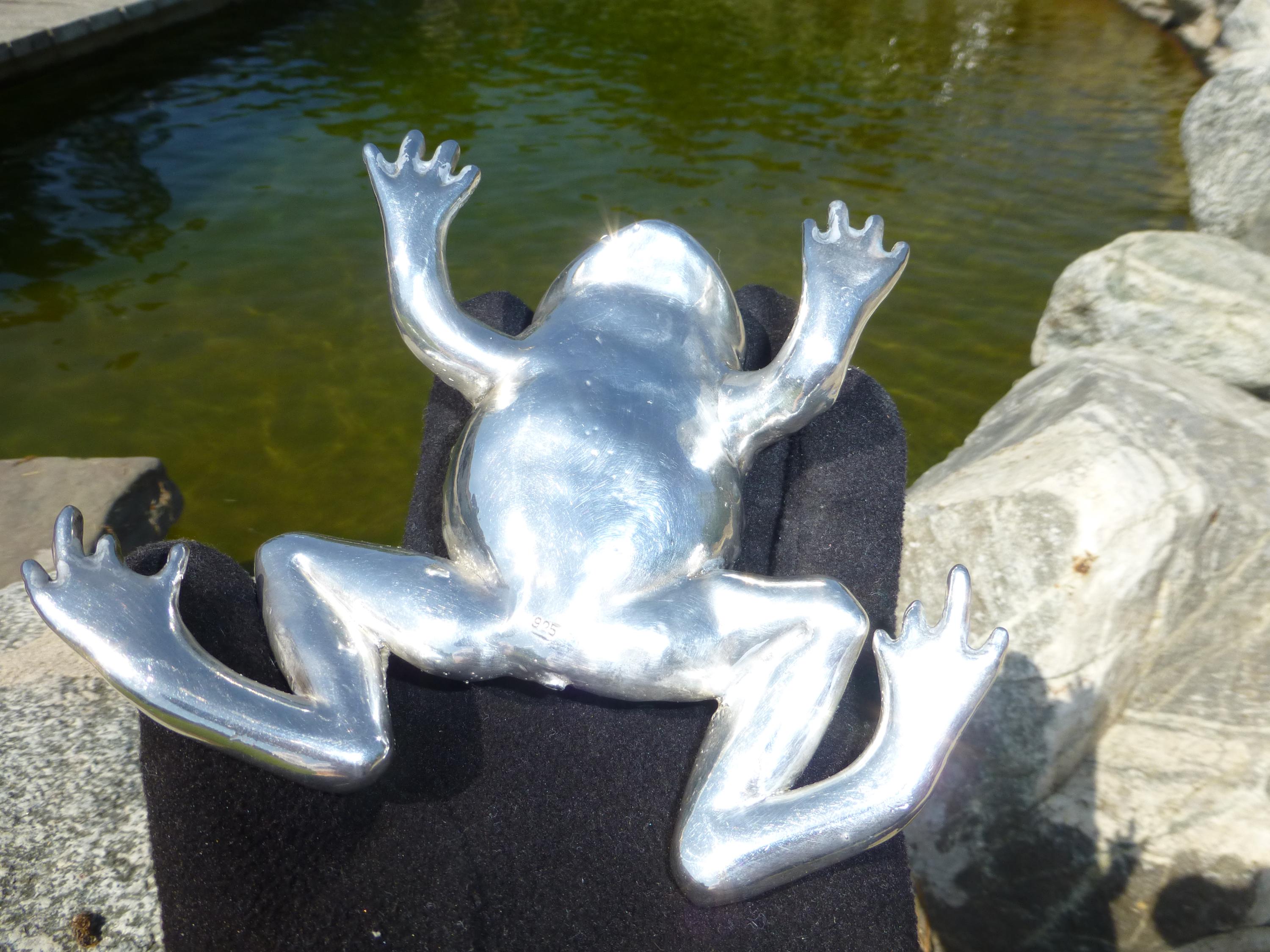 カントリーアーティスト スターリングシルバー カエル フロッグ 蛙 207g カントリーアーティスト スターリングシルバー カエル フロッグ 蛙 207g