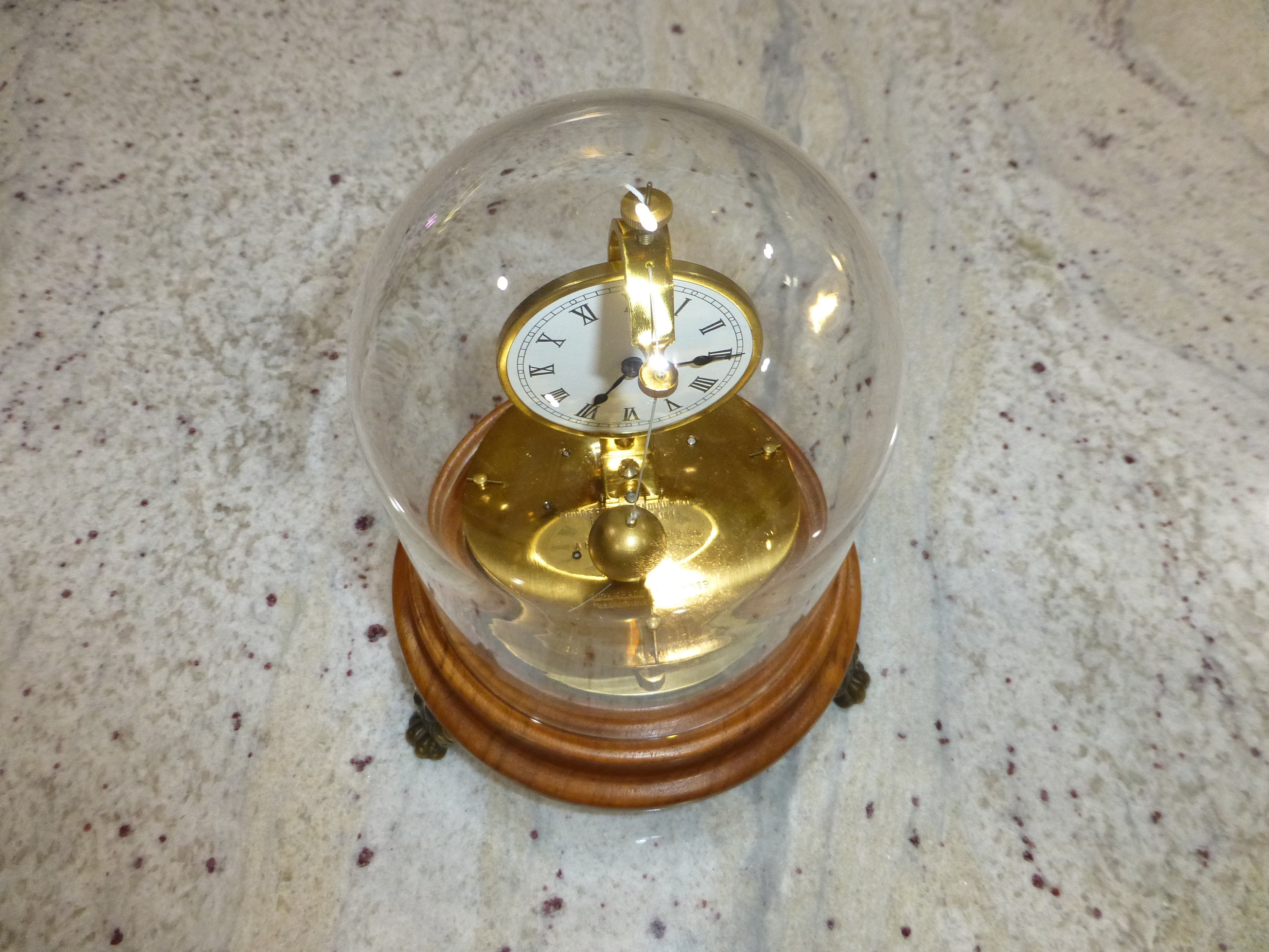 Vintage Briggs Rotary Pendulum Flying Ball Clock Germany Brass Etsy