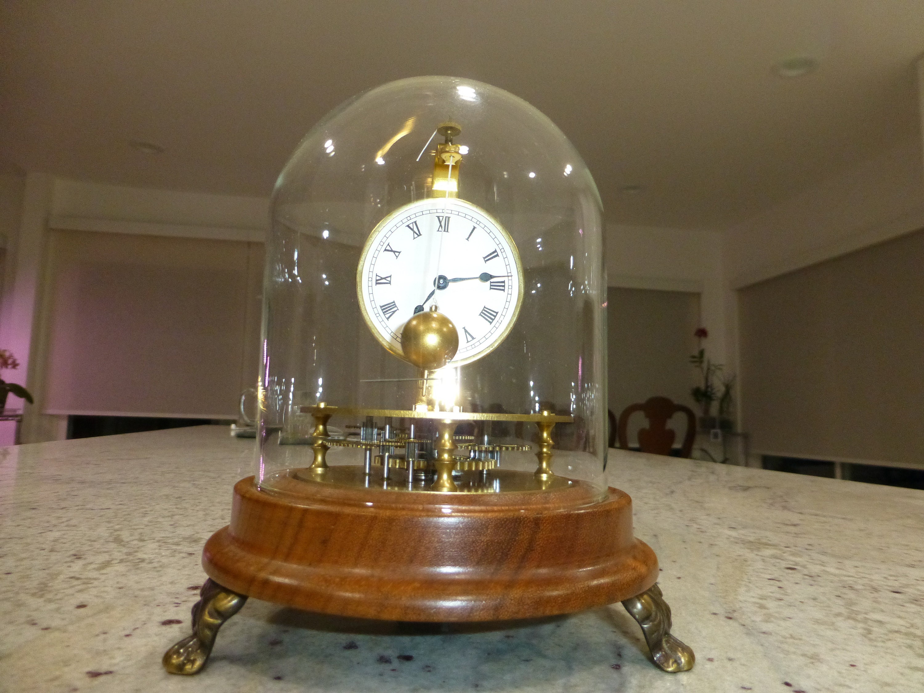Vintage Briggs Rotary Pendulum Flying Ball Clock Germany Brass